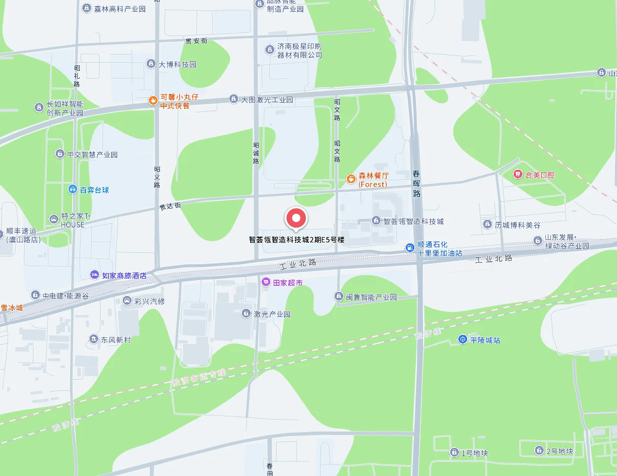 山东微尘电力科技股份有限公司公司位置地图：智荟瓴智造科技城二期E区5号楼